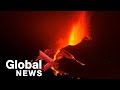 La Palma volcano: Lava continues to pour from mountain as smoke spews into air