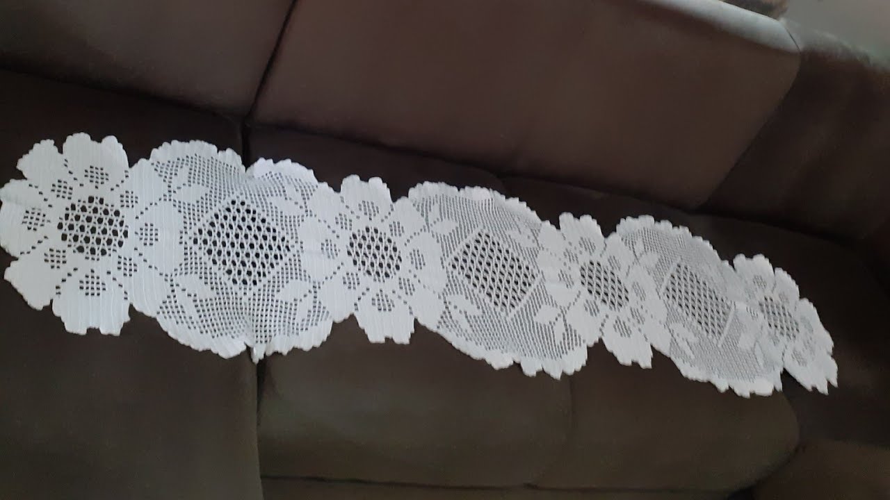 Caminho de mesa flores parte 7 #crochefile