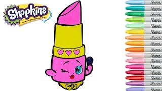 Shopkins Coloring Book Lippy Lips Season 1 Colouring Page