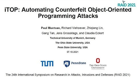 This video is about our tool iTOP which is used for automating code reuse attacks.