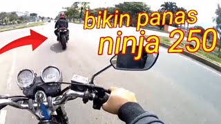 RX KING VS NINJA 250 | ngekorin ninja 250 biar panas - daily vlog