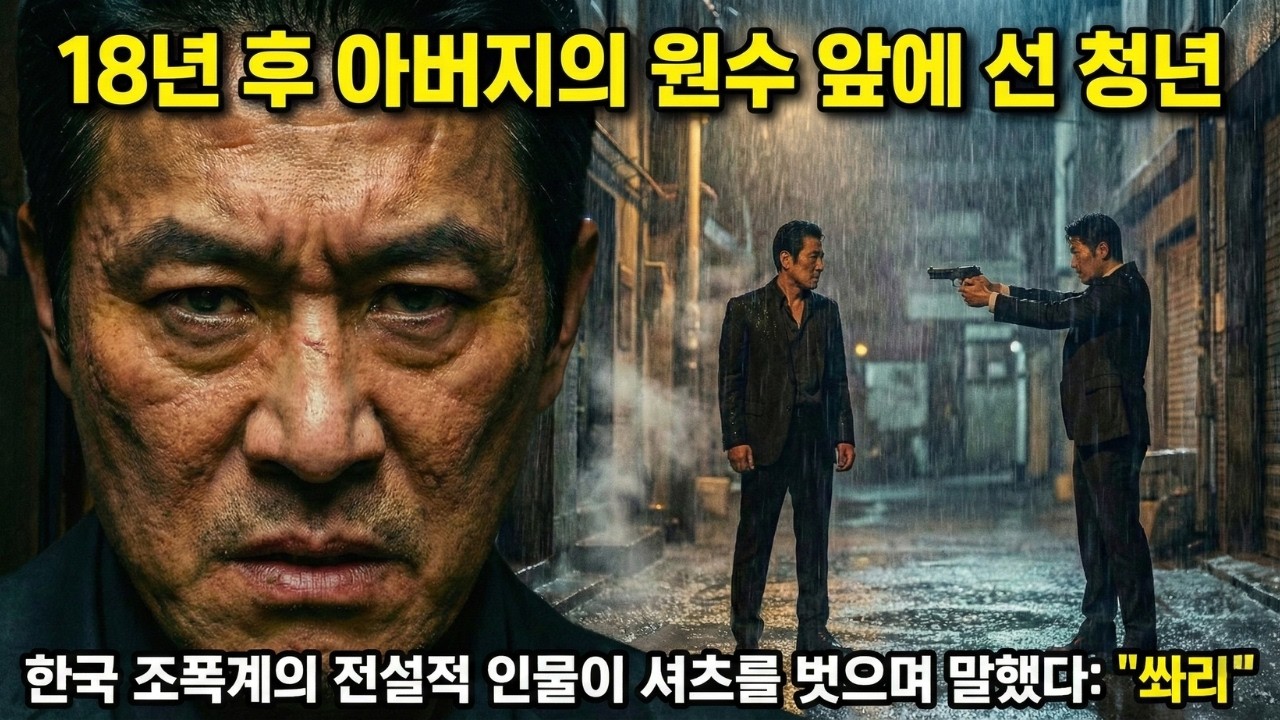 18년 후 아버지의 원수 앞에 선 청년—한국 조폭계의 전설적 인물이 셔츠를 벗으며 말했다: 