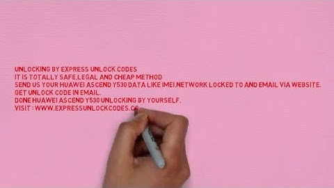 Huawei Ascend Y530 Unlock Codes