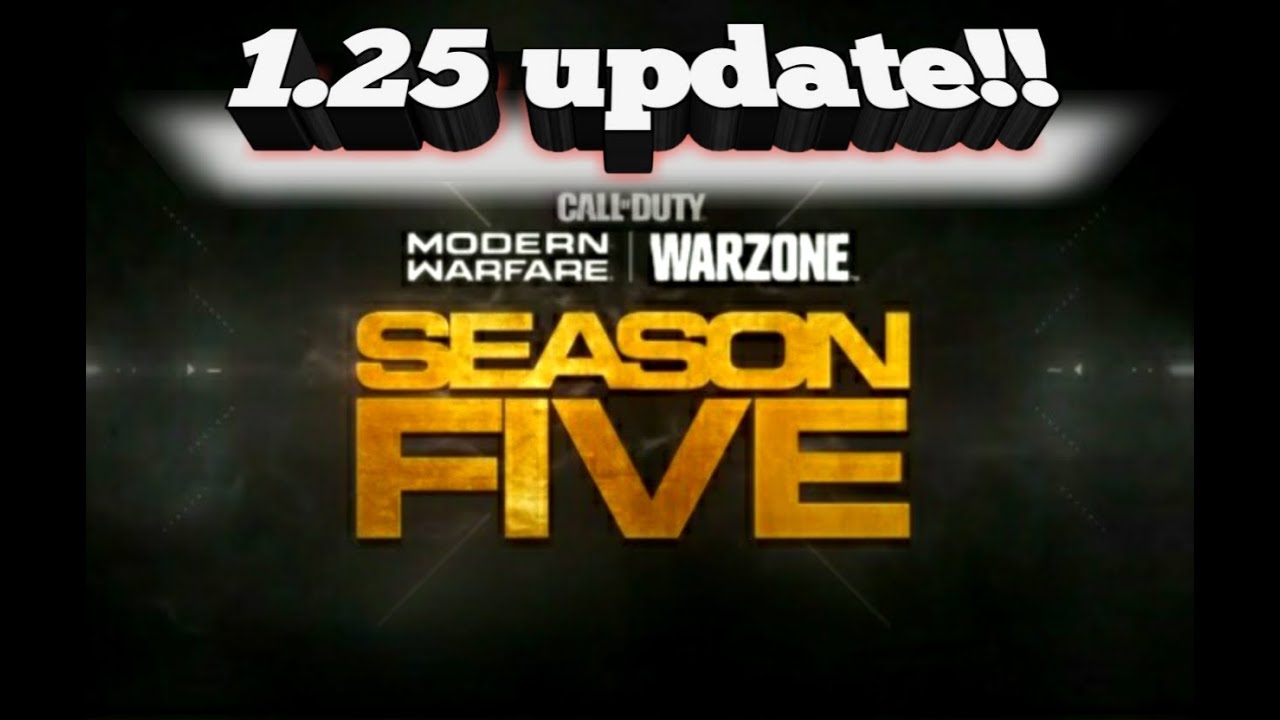 Cod warzone / MWF | new update patch notes 1.25