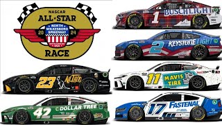 PAINT SCHEME PREVIEW FOR THE 2024 NASCAR CUP SERIES ALL STAR RACE AT NORTH WILKESBORO SPEEDWAY
