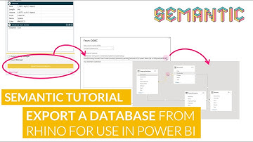 Semantic V3 Tutorial - Connect a Rhino SQLite Database to Power BI