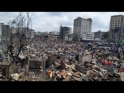 Fire in Chalantika Slum Mirpur