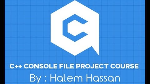 شرح عمل ال C++ Console File project Course - Display Function