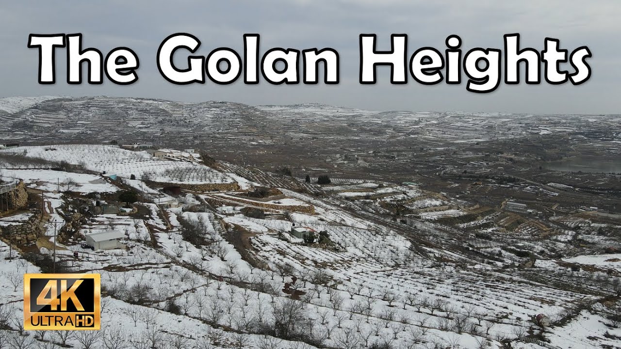Нет авторских прав Снято с дрона - Голанские высоты - СНЕГ