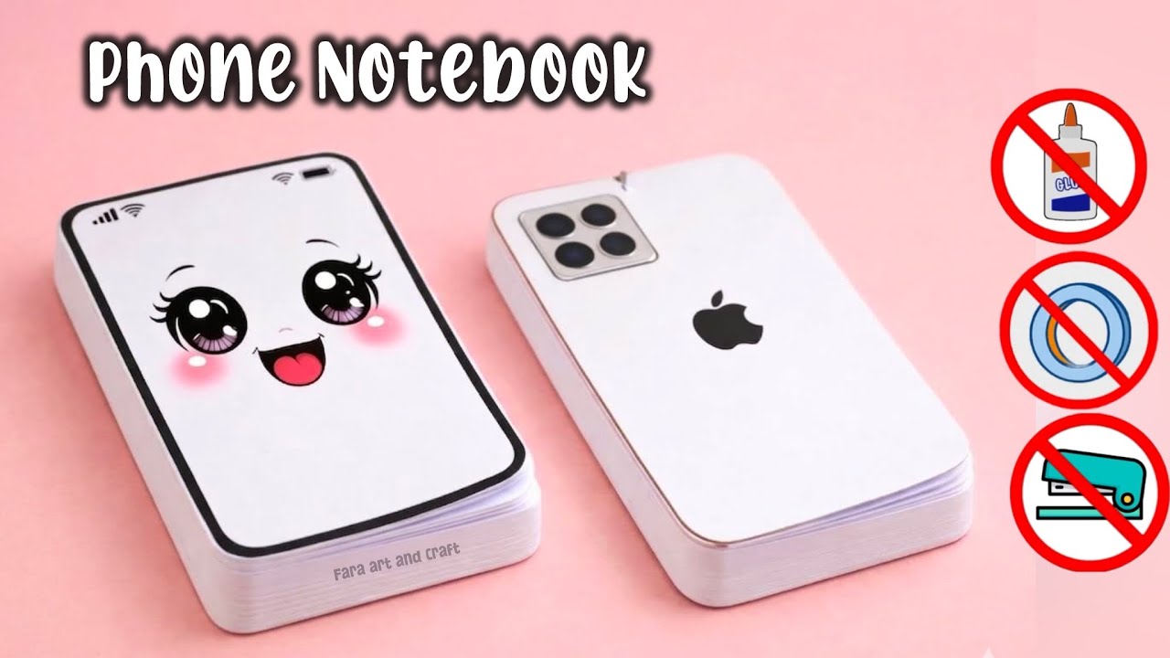 DIY phone notebook| Origami mobile phone notebook| Phone notepad ...