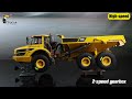 Double E A40G 1/16 Metal RC Hydraulic 6x6 Articulated Dump Truck RTR | 2-Speed, Differential Locks