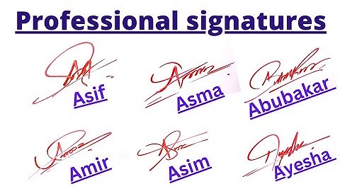 How to make A signature | A signature style | Signature with A