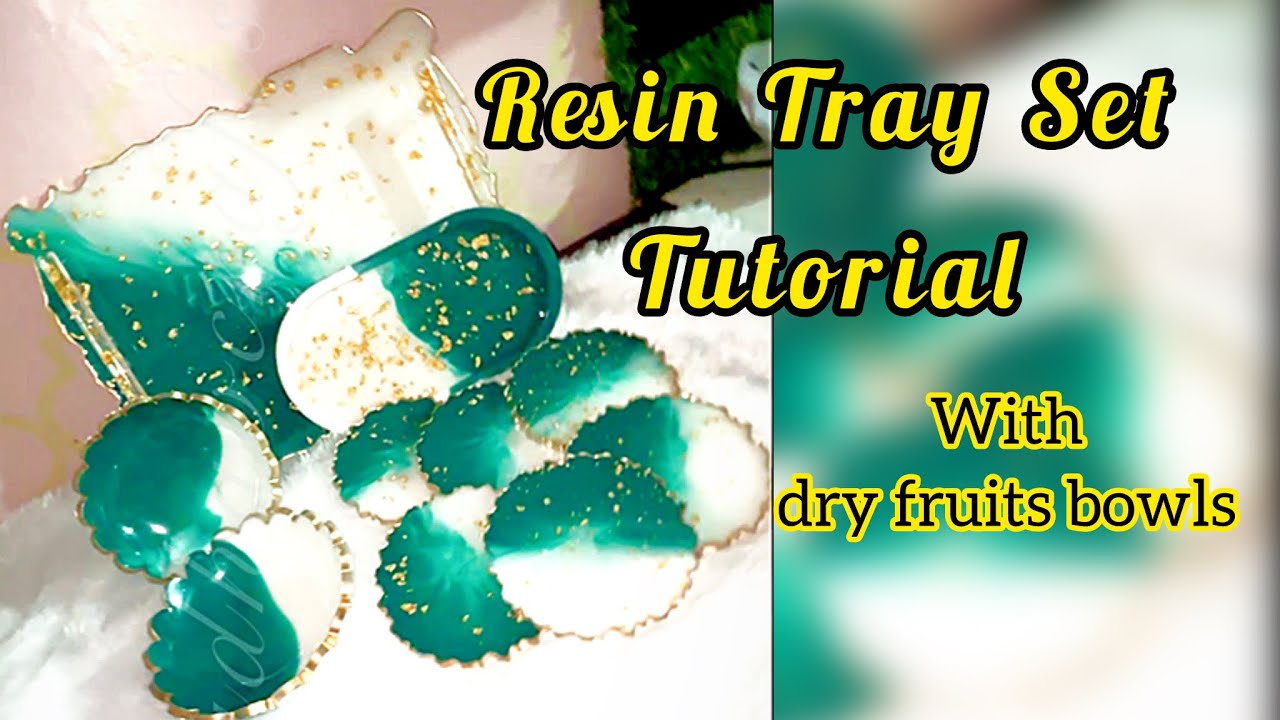 Resin Tray set with dry fruit bowls 