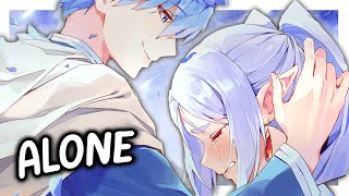Nightcore - Alone (Lyrics) | Alan Walker, Lexdez & Hylia