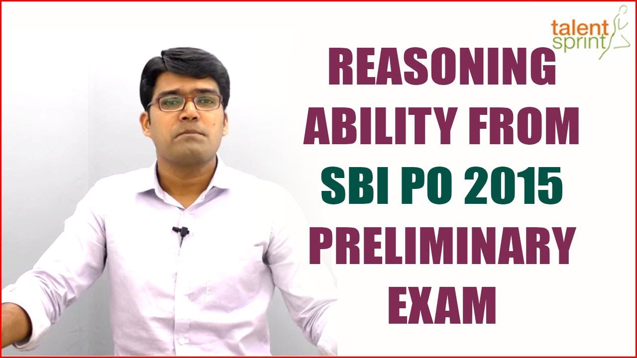 govt exams notifications SBI PO Reasoning Previous Year Solutions | SBI PO 2017 | TalentSprint