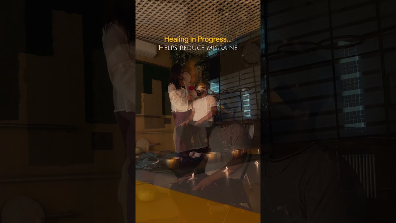 This sound healing therapy helps reduces migrane