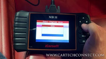 How to use the iCarsoft Mercedes II MB II scanner
