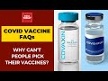 Covid Vaccine FAQs Answered: Why Can't People Pick Their Vaccine? Dr Hemant Thacker Explains