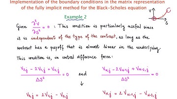 Implementation of boundary conditions in the matrix representation of the fully implicit method_ex2