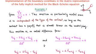 Implementation of boundary conditions in the matrix representation of the fully implicit method_ex2