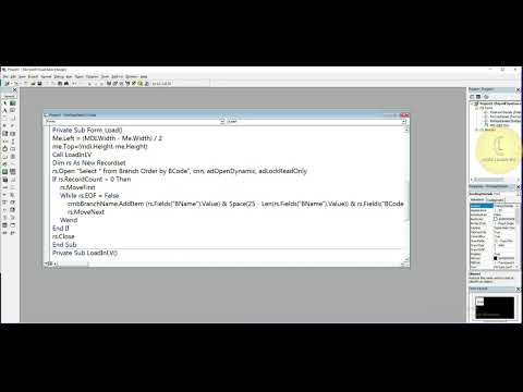 Visual basic 6.0 | Payroll Project 'frmDeptDetails load data in related fields' | CodeLearning