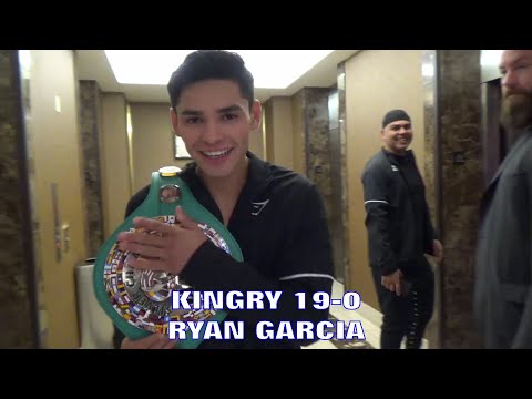 RYAN GARCIA PRE-WEIGH-IN; POPS HENRY & BRO GIVE BRIEF GARCIA FAMILY HISTORY OF ORIGINS