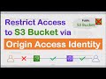 Origin Access Identity (OAI) to access your Website hosted on Amazon S3 bucket