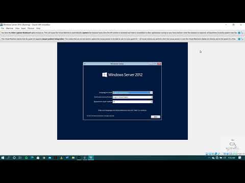 Windows Server 2012 Installation in Oracle VM VirtualBox  |  Windows 10