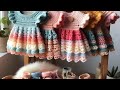 Crochet Baby Frocks New Design 2024/Crochet Dress Design For 0-12 Month