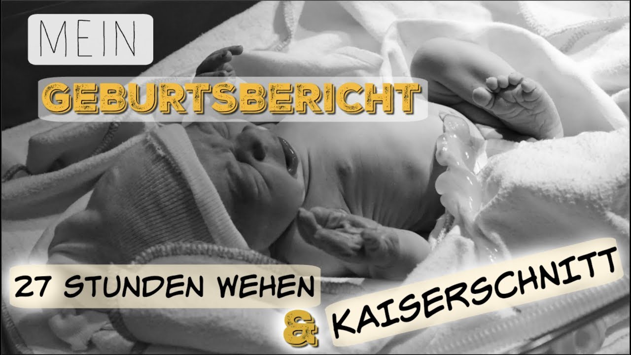 GEBURTSBERICHT l BLASENSPRUNG , EINLEITUNG, PDA dann NOT KAISERSCHNITT l HelloCathi - YouTube