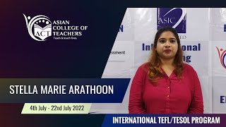 Asian College Of Teachers Review Teaching English As First Language