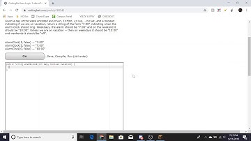 Logic-1 (Alarm Clock) Java Tutorial || Codingbat.com