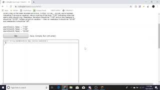 Logic-1 (Alarm Clock) Java Tutorial || Codingbat.com screenshot 4