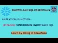 LISTAGG Function in Snowflake SQL