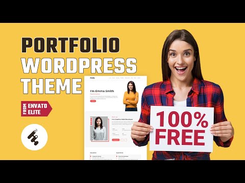 Portfolio WordPress Theme Free 2021 | Best Portfolio WordPress Theme For Online Portfolio