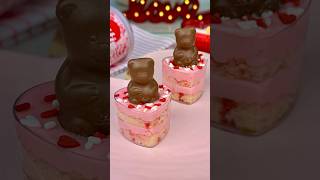 Strawberry Shortcake Cups🍰 #dessert #baking #cakedecorating #strawberry #valentines #cupcake #treat