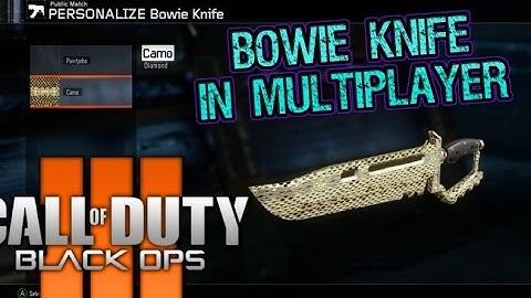 COD Black Ops 3 Bowie Knife in Multiplayer Gameplay