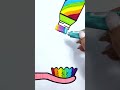 rainbow toothpaste #coloring #amazing #art #cute #drawing #foryou #shots