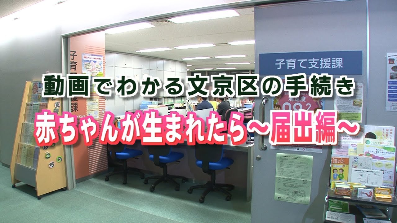 動画でわかる文京区の手続き 赤ちゃんが生まれたら 届出編 Youtube 動画でわかる文京区の手続き 赤ちゃんが生まれたら 届出編 Youtube