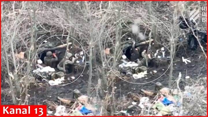 Russians, who fired at Ukrainian fighters from "nest" where they were hiding, was targeted by drone