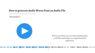 How to generate Audio Waves (Audio Spectrum) from an Audio File in JavaScript using Wavesurfer.js