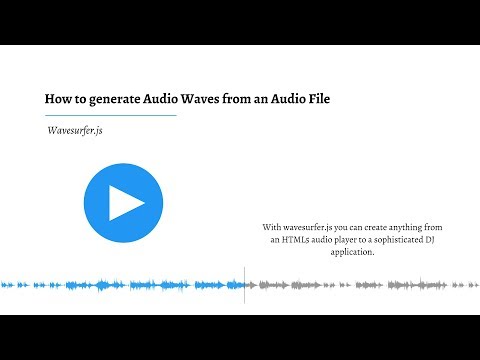 How to generate Audio Waves (Audio Spectrum) from an Audio File in JavaScript using Wavesurfer.js