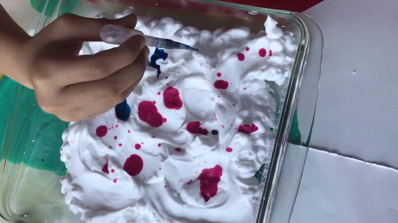 Shaving Foam Marble paint YouTube