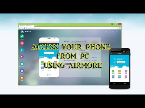 Access Your Phone From PC Using AirMore