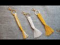 Llavero de macrame con nudo cuadrado 🧶Tutorial paso a paso y fácil.🏃