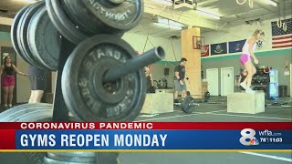 Tampa Bay area gyms prepare to reopen on Monday