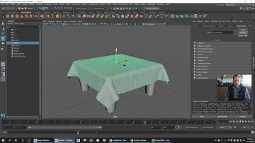 Table cloth- Cloth and Colliders in Maya