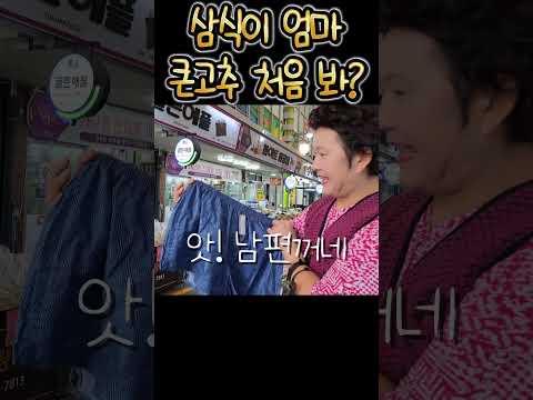 워크맨 시장편!! 삼식이 엄마가 간다!  #shorts