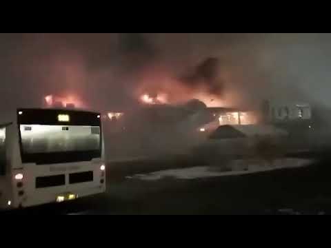 Пожар и взрыв в ТЦ 'Мега Химки'