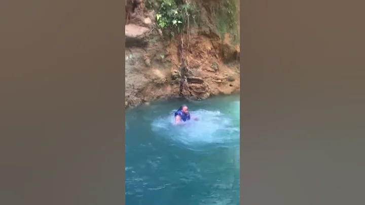First visit to Blue Hole waterfalls in Ocho Rios J...